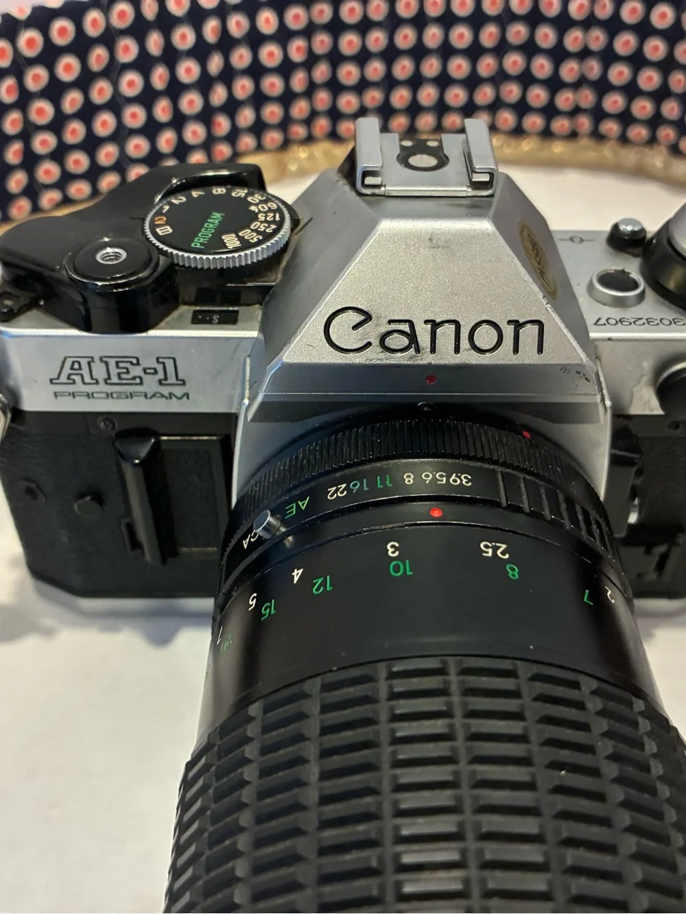 Canon  AE-1 Program 35mm Vintage Camera W/ FD 80-200mm Zoom Works